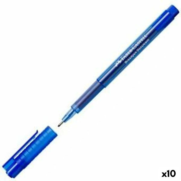 Μαρκαδόροι Faber-Castell Broadpen Document 1554 Μπλε (x10) - S8421736