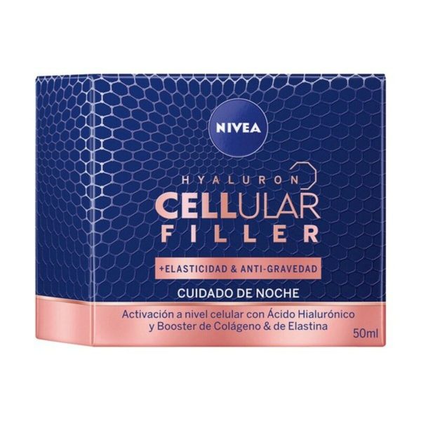 Nivea Cellular Hyaluron Filler +Elasticity Reshape Κρέμα Προσώπου Νυκτός για Ενυδάτωση, Αντιγήρανση & Σύσφιξη με Υαλουρονικό Οξύ 50ml - NVA0600745