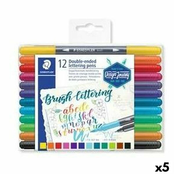 Σετ Μαρκαδόροι Staedtler Lettering Διπλό άκρο (5 Μονάδες) - S8423421