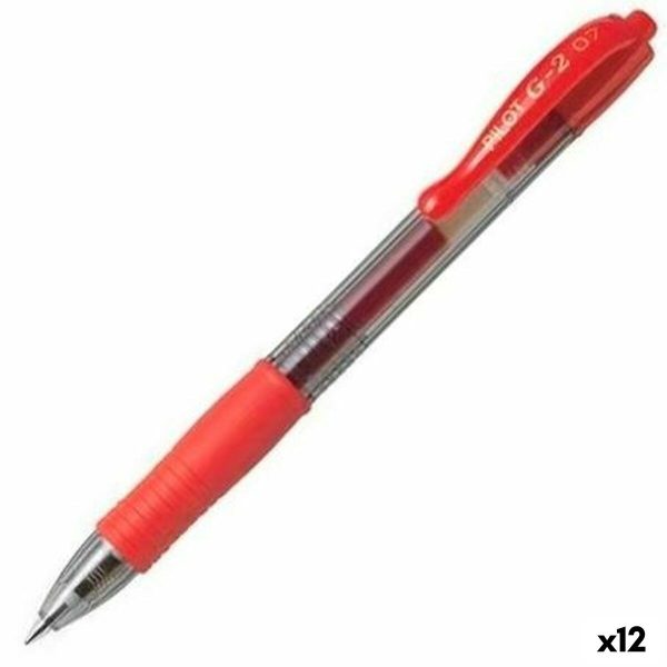 Στυλό με τζελ Pilot G-2 07 Κόκκινο Ball 0,4 mm (12 Μονάδες) - S9906028