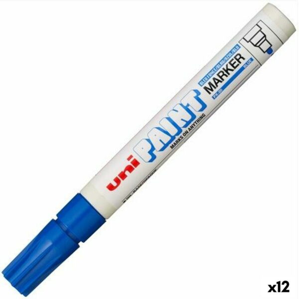 Μόνιμος δείκτης Uni-Ball Paint Marker PX-20 Μπλε 12 Μονάδες - S8425243