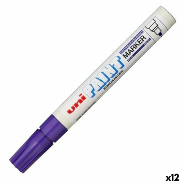 Μόνιμος δείκτης Uni-Ball Paint Marker PX-20 Βιολετί 12 Μονάδες - S8425244