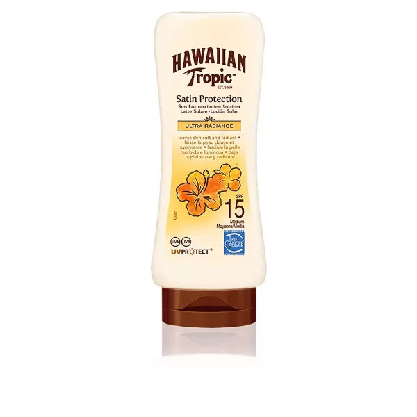 HAWAIIAN TROPIC SATIN ultra radiance sun lotion SPF15 180 ml - NVA1001810