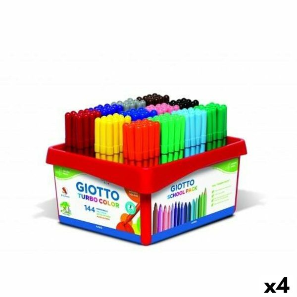 Σετ Μαρκαδόροι Giotto Turbo Color Πολύχρωμο (4 Μονάδες) - S8433794