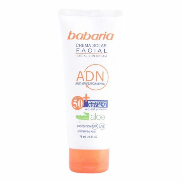 Babaria Aloe Facial Sun Cream Αντηλιακή Κρέμα Προσώπου aloe vera SPF50 75 ml - NVA2000697