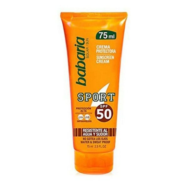 Babaria Solar Sport Αδιάβροχη Αντηλιακή Κρέμα για το Σώμα SPF50 75ml - NVA2490061