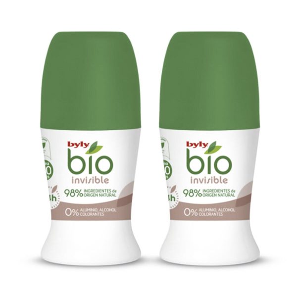 BYLY BIO NATURAL 0% INVISIBLE DEO ROLL-ON set 2 τμχ - NVA4045187