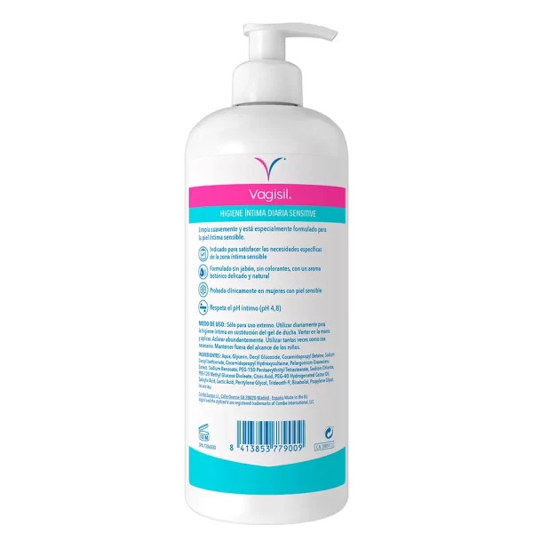 Vagisil - Daily intimate hygiene gel Sensitive 500 ml - NVA3779009