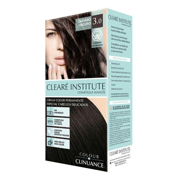 CLEARÉ INSTITUTE COLOR CLINUANCE ευαίσθητα μαλλιά #3.0-σκούρο καστανό 1 u - NVA9031130