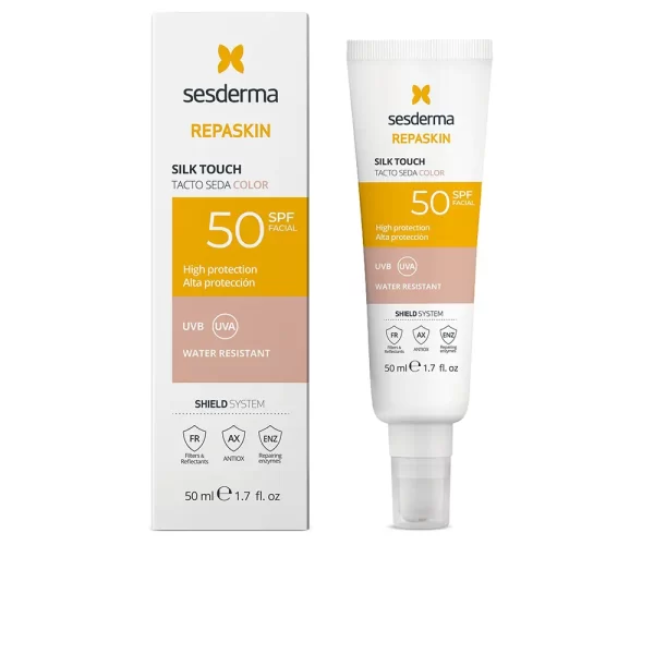 SESDERMA REPASKIN FACIAL silk touch with color SPF50 50 ml - NVA9481986