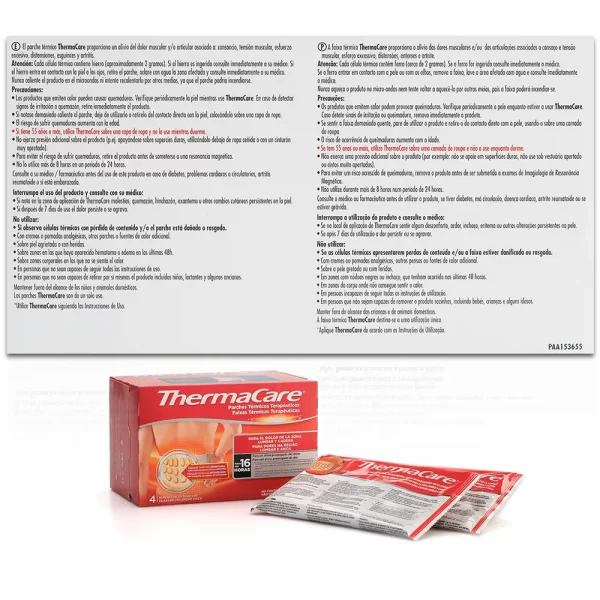 THERMACARE THERMACARE lumbar hip thermal patches 4 u - NVA2120905