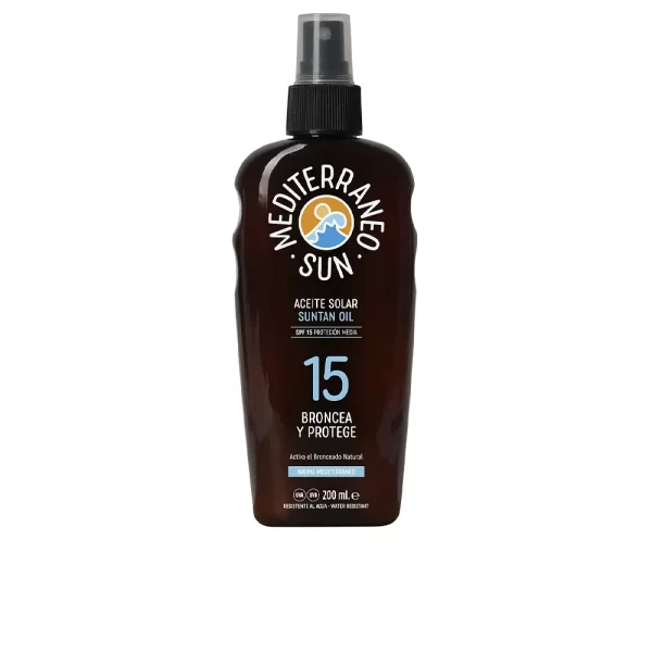 MEDITERRANEO SUN COCONUT suntan oil dark tanning SPF15 200 ml - NVA0010401