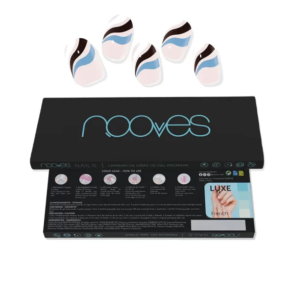 NOOVES Premium glam GEL NAIL SHEETS #flowing stream 20 units - NVA3950326