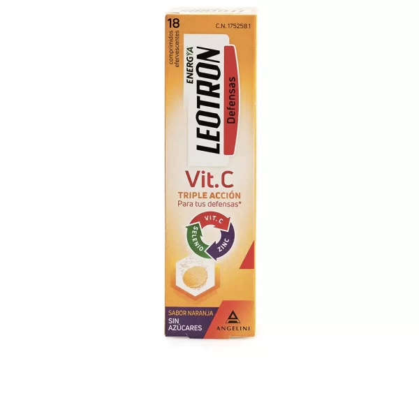 LEOTRON VITAMIN C αναβράζοντα δισκία τριπλής δράσης #Orange 18 u - NVA1752581