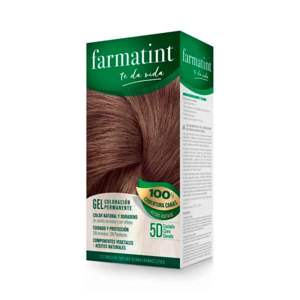 Herbatint Permanent Haircolor Gel 5D Καστανό Ανοικτό Χρυσαφί 150ml - NVA1790934