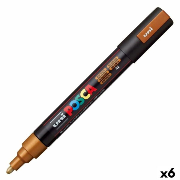 Μαρκαδόροι POSCA PC-5M Αργυρό x6 - S8422633