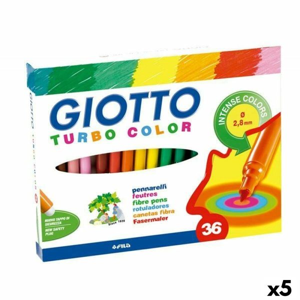 Σετ Μαρκαδόροι Giotto Turbo Color Πολύχρωμο (5 Μονάδες) - S8433927