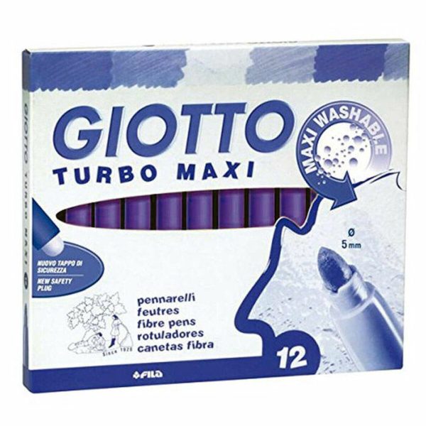 Σετ Μαρκαδόροι Giotto Turbo Maxi Βιολετί (5 Μονάδες) - S8433937