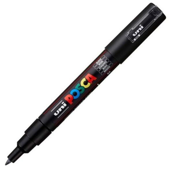 Μαρκαδόρος POSCA PC-1M Μαύρο (x6) - S8422656