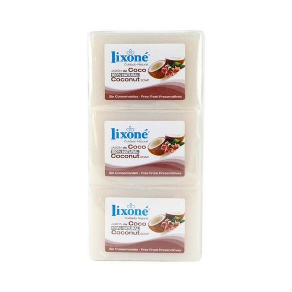 Lixone Cosmetica 100% Natural Coconut Soap 3 x 125gr - NVA5009296