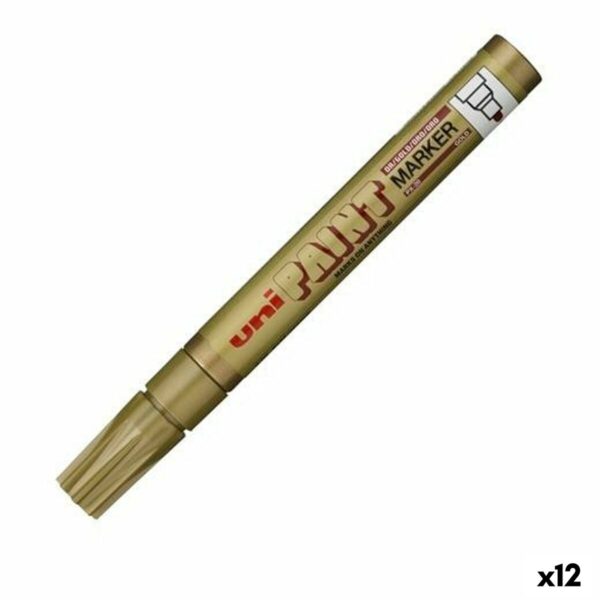 Μόνιμος δείκτης Uni-Ball Paint Marker PX-20 Χρυσό 12 Μονάδες - S8425250