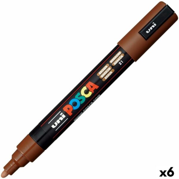 Μαρκαδόροι POSCA PC-5M Καφέ x6 - S8422619