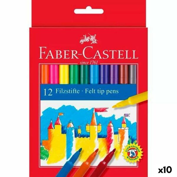 Σετ Μαρκαδόροι Faber-Castell Πολύχρωμο x10 - S8422023