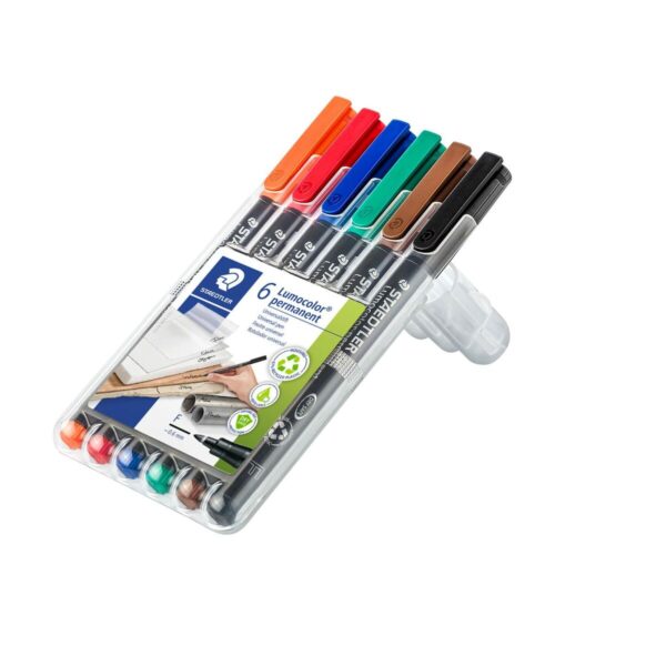 Μόνιμος δείκτης Staedtler 318 WP6 1 mm Μαύρο Πολύχρωμο - S77193168