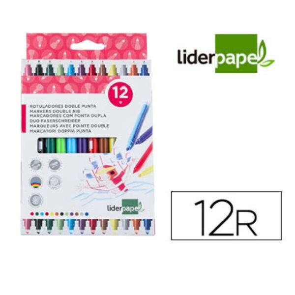 Σετ Μαρκαδόροι Liderpapel RT10 12 Τεμάχια - S77183116