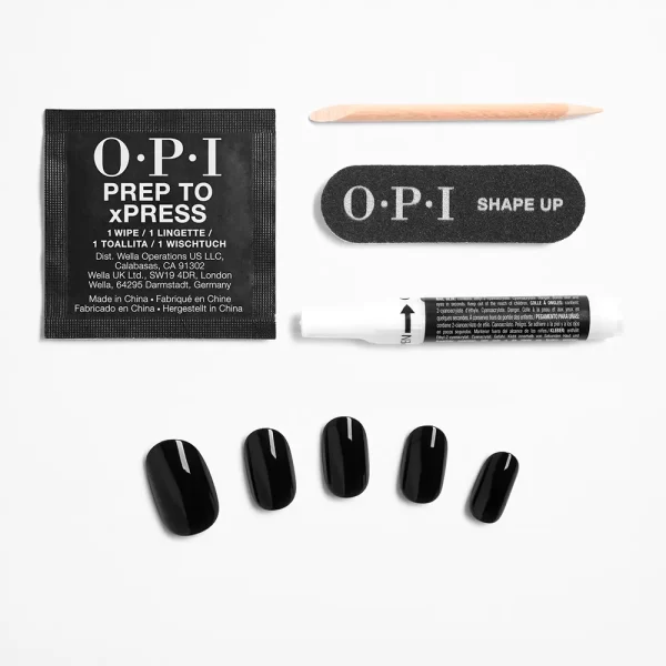 OPI OPI xPRESS/ON Artificial Nails, nail polish tone #Lady in Black 30 u - PARC-OP-064-01