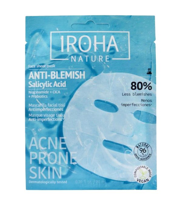 IROHA ANTI-BLEMISH anti-blemish tissue facial mask 1 u - NVA6436896