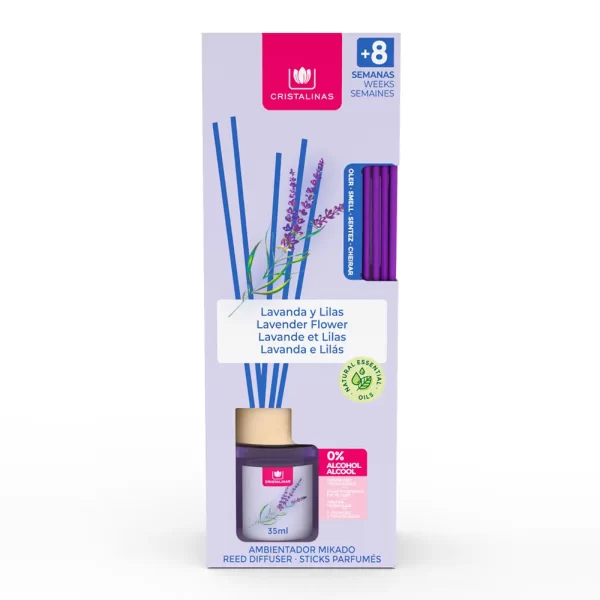 CRISTALINAS MIKADO air freshener 0% #lavender 35 ml - NVA1513830