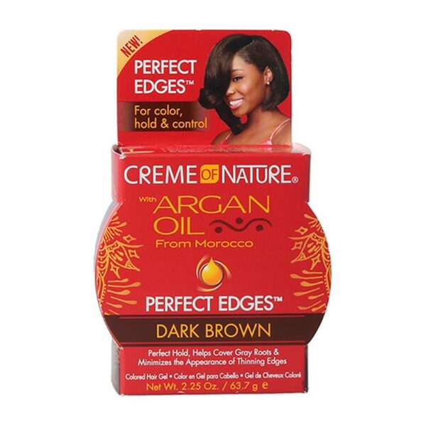 Μόνιμη Βαφή Creme Of Nature Perfect Edges Ρίζα Καστανό Σκούρο (63,7 g) - S4256765