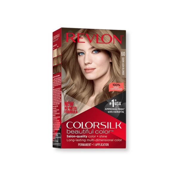 REVLON MASS MARKET COLORSILK tinte #60-σκούρο σταχτί ξανθό - NVA8695608