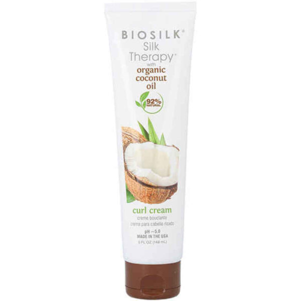 Κρέμα για Χτενίσματα Farouk Biosilk Silk Therapy Coconut Oil Σγουρά Mαλλιά (148 ml) - S4247441