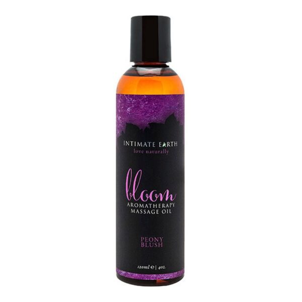 Λάδι για Μασάζ Bloom 120 ml Intimate Earth Λουλουδάτο Λουλούδια Τριαντάφυλλα - S4000753