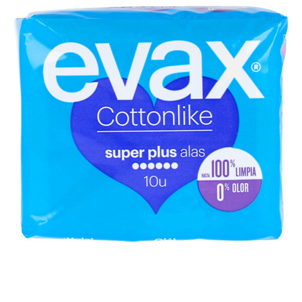 EVAX COTTONLIKE compresas super plus alas 10 pcs - NVA8659062