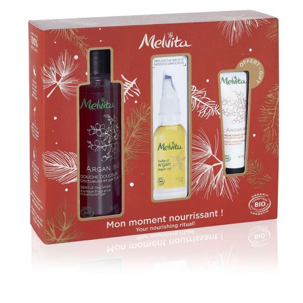 MELVITA ARGÁN BIO set Argan shower gel 250 ml + Argan oil 50 ml + Argan hand cream 30 ml - NVA0046903