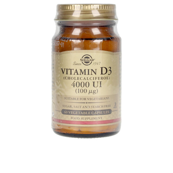 SOLGAR VIT D3 4000 UI 100 mcg. 60 cápsulas vegetales - NVA4003866