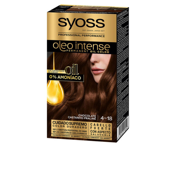 SYOSS OLIO INTENSE tinte sin amoniaco #4.18-chocolate 5 pcs - NVA6218092