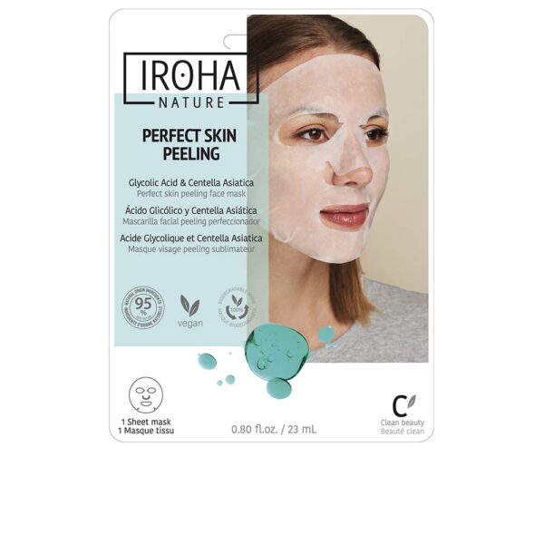 Iroha Nature Μάσκα Προσώπου 23ml Glycolic Acid Perfect Skin Peeling Mask - NVA6435790