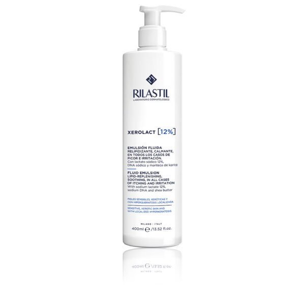 Rilastil Xerolact Fluid Emulsion Sodium Lactate 12% Ενυδατική Lotion Σώματος για Ευαίσθητες Επιδερμίδες 400ml - NVA9391401