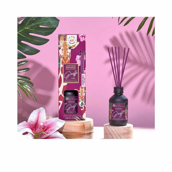 LA CASA DE LOS AROMAS AMBIENTADOR mikado Giraffe Chic #melocotón & ylang 100 ml - NVA0049690