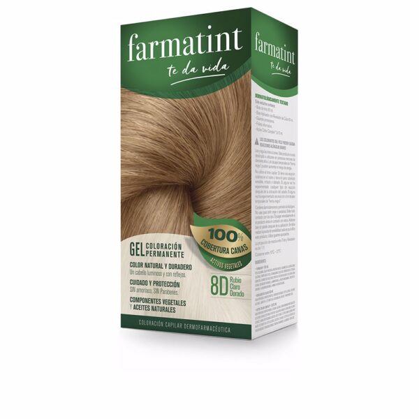 FARMATINT FARMATINT GEL coloración permanente #8d-rubio claro dorado - NVA1790699