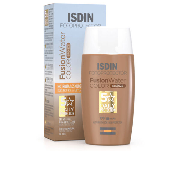 Isdin Fotoprotector Fusion Water Αντηλιακή Κρέμα Προσώπου SPF50 με Χρώμα Bronze 50ml - NVA0231542