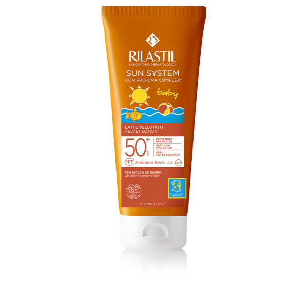 Rilastil Sun System Velvet Lotion Αδιάβροχο Βρεφικό Αντηλιακό Γαλάκτωμα για Πρόσωπο & Σώμα SPF50 200ml - NVA4859605