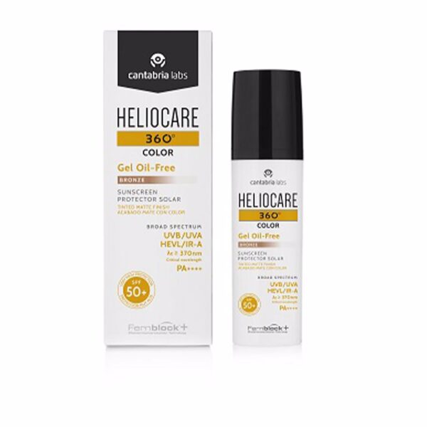 Heliocare 360 Color Oil-Free Αντηλιακό Gel για το Σώμα SPF50 με Χρώμα #bronze 50 ml - NVA1873583