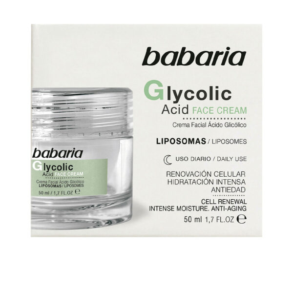 Babaria Glycolic Acid Κρέμα Προσώπου Νυκτός για Ενυδάτωση & Αντιγήρανση 50ml - NVA2100595