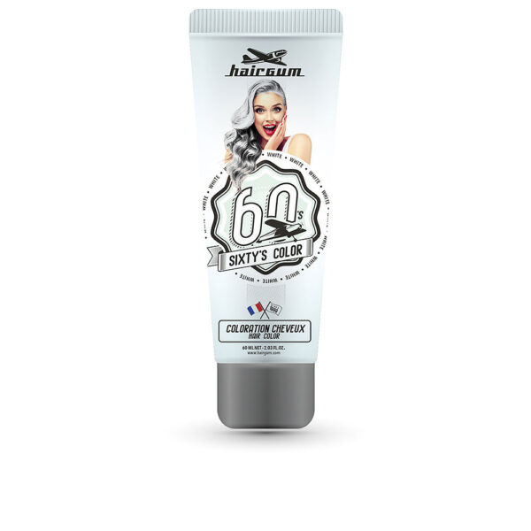 HAIRGUM SIXTY'S COLOR hair color #white 60 ml - NVA4087905