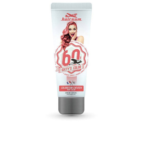 HAIRGUM SIXTY'S COLOR hair color #coroal sunset 60 ml - NVA4087783